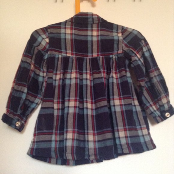 Tommy Hilfiger Girls' Plaid L/S shirt, Size 3T - Picture 5 of 9